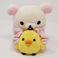 2012 Korilakkuma with Kiiroitori in Towel Plush - Heart Bath Time - Rilakkuma - San-X