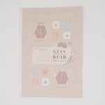 Stay Home Bear - B5 Grid Notebook - Kamio Japan