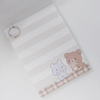 2020 Mini Memo Pad - Chairoikoguma Handmade Plush Rilakkuma - San-X