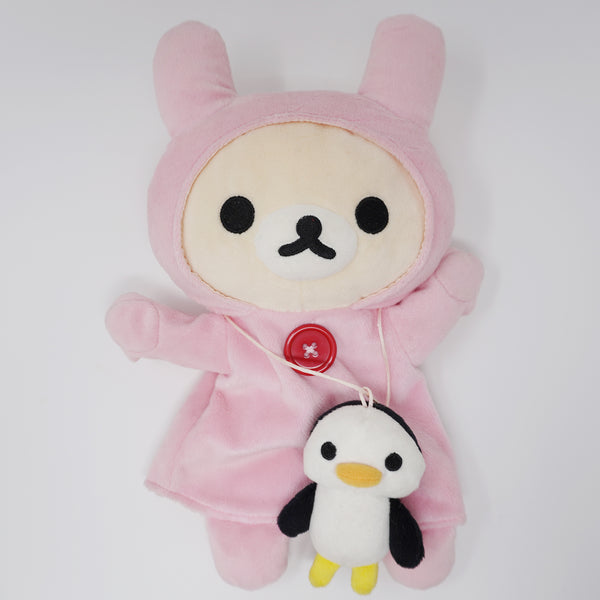 2007 Korilakkuma Bunny and Penguin Plush Puppet - Rilakkuma - San-X