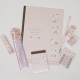 Latte Panda Stationery Set -  Kamio Japan