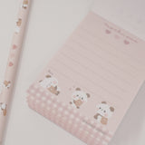 Mochi Latte Panda Stationery Set -  Kamio Japan