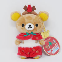 2018 Rilakkuma Reindeer Plush Keychain - Christmas Rilakkuma Store Limited - San-X