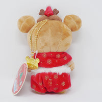 2018 Rilakkuma Reindeer Plush Keychain - Christmas Rilakkuma Store Limited - San-X