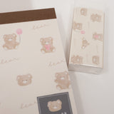 Fuzzy Juicy na Bear Stationery Set - Kamio Japan