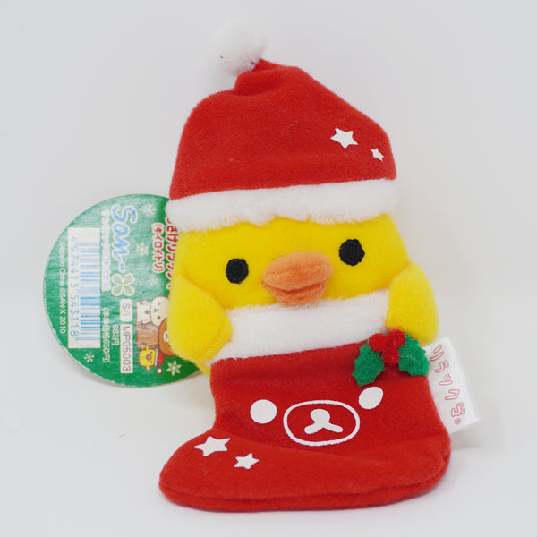 2010 Kiiroitori Stocking Plush Keychain - Christmas Rilakkuma Store Limited - San-X