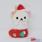2017 Korilakkuma Stocking Plush Keychain - Christmas Rilakkuma - San-X