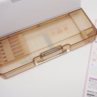 Deluxe Glossy Hard Pencil Case - Latte Sweet - Kamio Japan