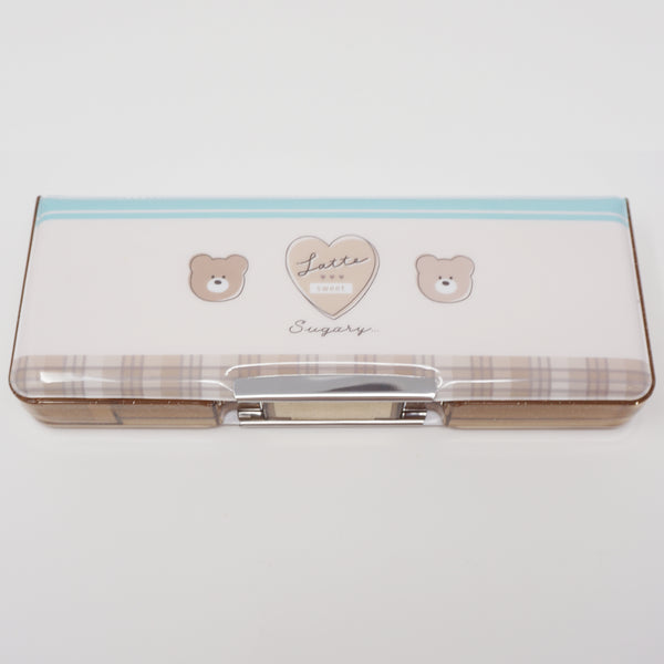 Deluxe Glossy Hard Pencil Case - Latte Sweet - Kamio Japan