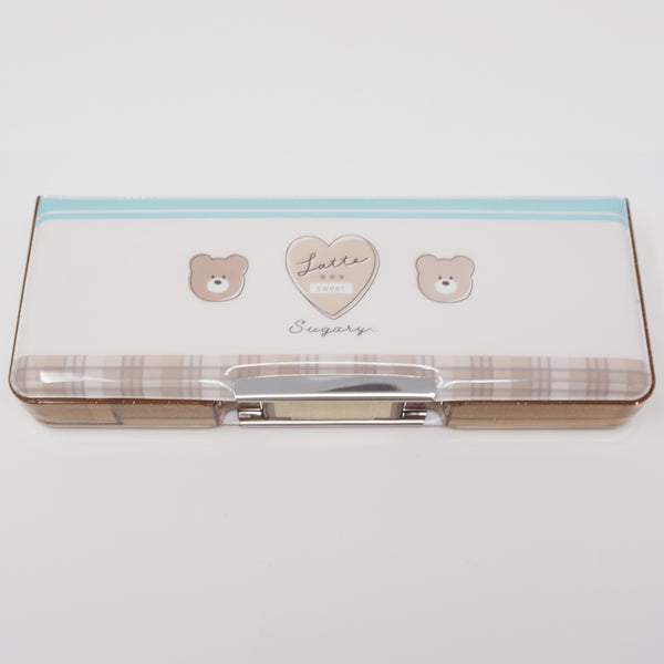 Deluxe Glossy Hard Pencil Case - Latte Sweet - Kamio Japan
