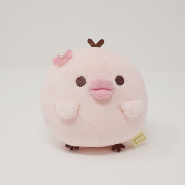 2019 Kiiroitori Round Mochi Plush - Sakura Cherry Blossom - Rilakkuma Store Limited