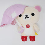 Korilakkuma with Pink Umbrella Plush - Rilakkuma - San-X