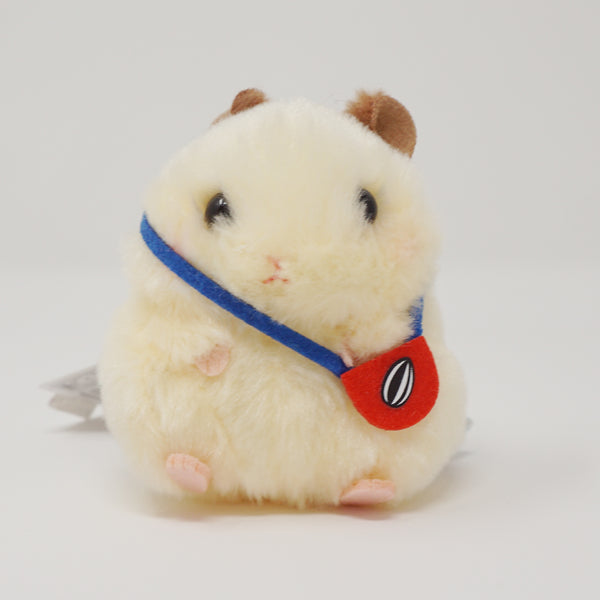 Korohamu Going Out Plush Keychain Blond Hamster with Seed Pouch