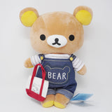 Medium Rilakkuma Bear Overalls Plush - Always with Rilakkuma - San-X