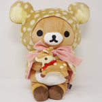 (No Tags) Rilakkuma Fawn Medium Plush - Happy Natural Time - San-X