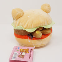 Rilakkuma in Burger Mochi Plush - Rilakkuma Deli - San-X Originals