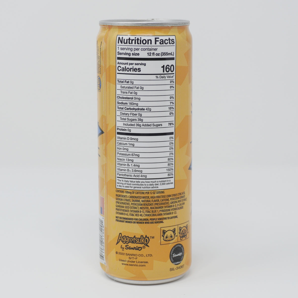 NOW SHIPPING! Aggretsuko Liquid Rage - Energy Drink - Sanrio – Mary Bear