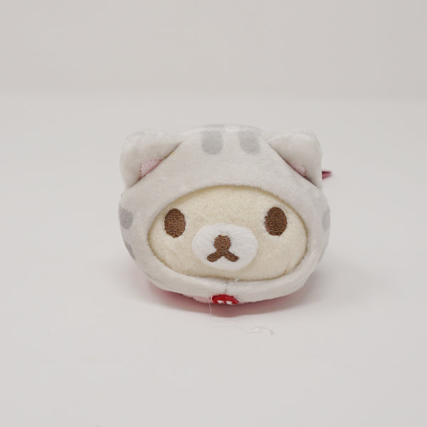 Mini Gray Neko Korilakkuma Mochi Petan Plush - Relaxing Cat Theme Rilakkuma - San-X