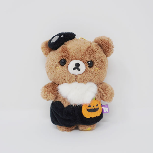 (No Tags) 2019 Chairoikoguma Halloween Plush Keychain - Rilakkuma - San-X