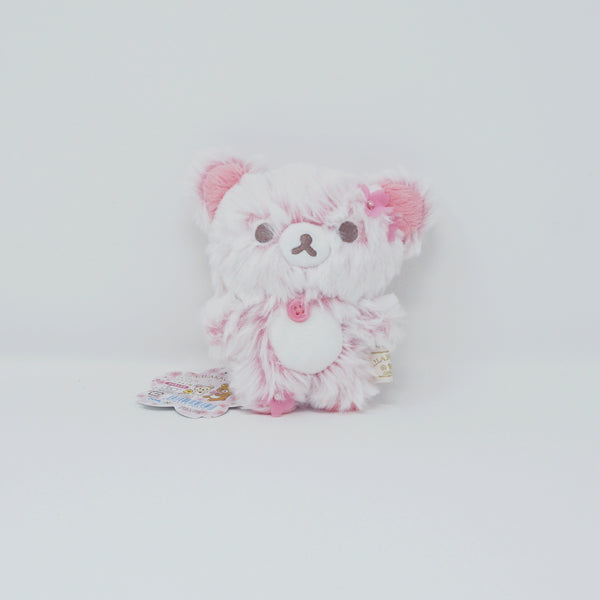 2018 Korilakkuma Sherbet Pink Cherry Blossom Sakura Plush Keychain - San-X Japan Rilakkuma