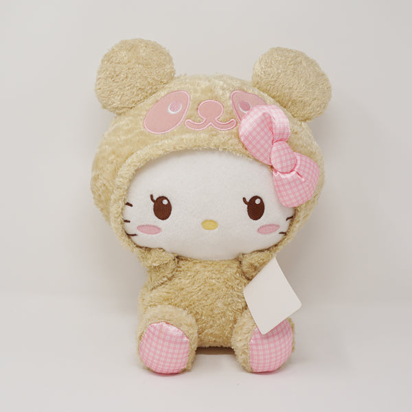 2016 Hello Kitty Brown Fuzzy Outfit Plush - Sanrio
