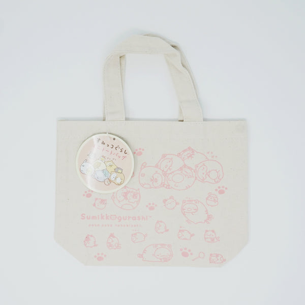 Cat Sumikko Theme Mini Tote Bag - Pink (Sumikko Kuji)
