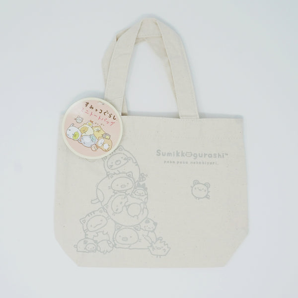 Cat Sumikko Theme Mini Tote Bag - Grey (Sumikko Kuji)