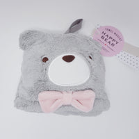 Happy Bear Soft Towel Mascot: Grey - Pine Create Japan