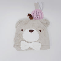 Happy Bear Soft Towel Mascot: Brown - Pine Create Japan