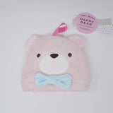 Happy Bear Soft Towel Mascot: Pink - Pine Create Japan