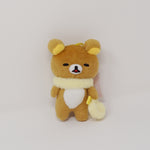2017 Winter Muffler Yellow Rilakkuma Plush Keychain - Rilakkuma - San-X