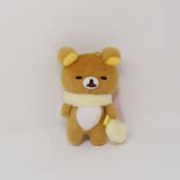 2017 Winter Muffler Yellow Rilakkuma Plush Keychain - Rilakkuma - San-X