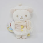 2019 White Rilakkuma Winter Plush Keychain - Christmas San-X