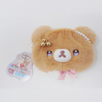 2022 Chairoikoguma Plush Coin Case Pouch - Rilakkuma KoriKogu's Jewel Cherry Theme - San-X