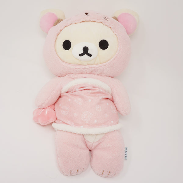 2016 Large Pink Korilakkuma Otter Plush Outfit in Blanke  - Otter Theme Rilakkuma - San-X
