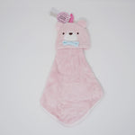 Happy Bear Soft Towel Mascot: Pink - Pine Create Japan