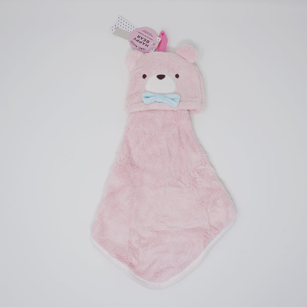 Happy Bear Soft Towel Mascot: Pink - Pine Create Japan