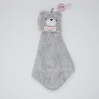Happy Bear Soft Towel Mascot: Grey - Pine Create Japan