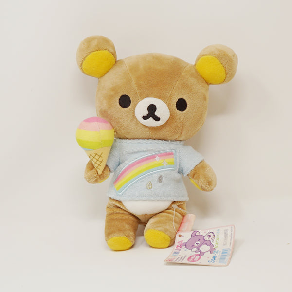 2010 Rainbow Ice Cream Rilakkuma Tee Plush - Rilakkuma Kiddyland Limited