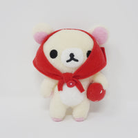 2009 Strawberry Korilakkuma Plush Bear Prize Keychain - Strawberry Rilakkuma - San-X