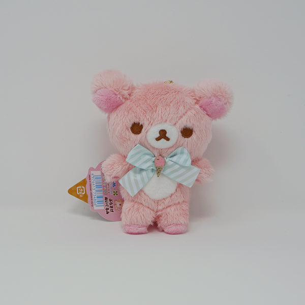 (No Keychain) 2019 Korilakkuma Pink Plush Keychain - Happy Ice Cream Rilakkuma - San-X