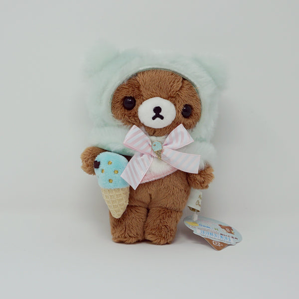 2019 Small Mint Ice Cream Chairoikoguma Plush - Happy Ice Cream Rilakkuma - San-X