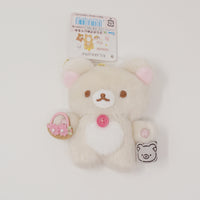 2021 Korilakkuma with Flower Basket Plush Keychain - Marche Theme - Rilakkuma - San-X
