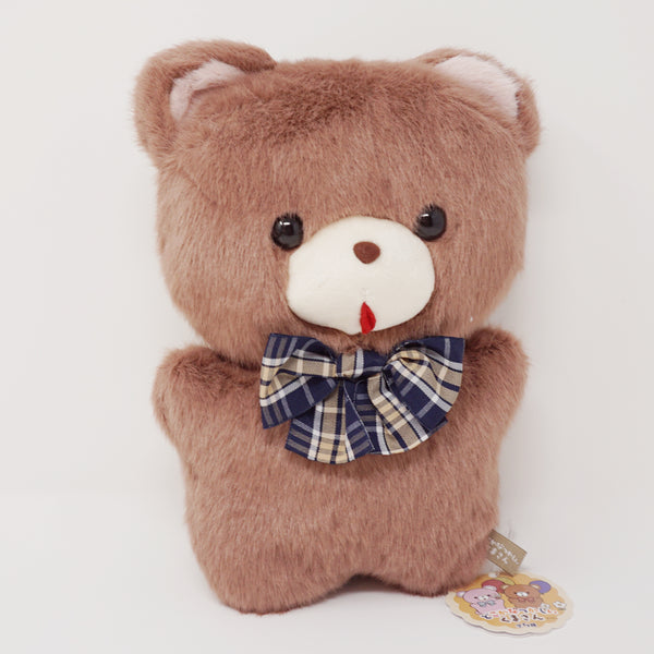 Fuzzy "Monaka" Brown Bear Plush - Familiar Bears - Yell Japan