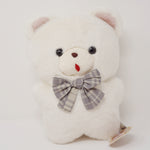 Fuzzy "Milk" White Bear Plush - Familiar Bears - Yell Japan