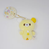 Yellow Lemon-pon Bear Plush Keychain - Pon Pon Kumapon Yell Japan