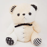 Medium Kumax Moco Bear Plush 10" - "Breath" Beige & White - Yell Japan
