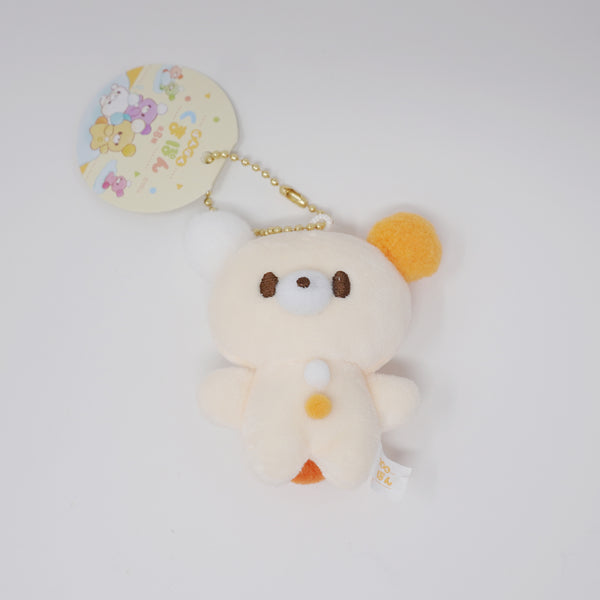 Mame-pon "Bean" Bear Plush Keychain - Pon Pon Kumapon Yell Japan