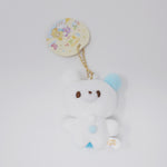 White Kumo-pon "Cloud" Bear Plush Keychain - Pon Pon Kumapon Yell Japan