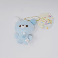 Blue Sora-pon "Sky" Bear Plush Keychain - Pon Pon Kumapon Yell Japan